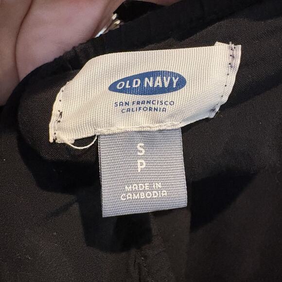Old Navy Jumpsuit Womens Small Solid Cami Button Front Drawstring Pocket Romper - Picture 2 of 13